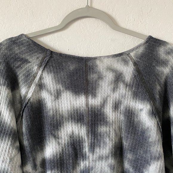 Torrid Womens Sweater Tie Dye Waffle Knit Plus Size 2 Scoop Neck Long Sleeve - Picture 9 of 14